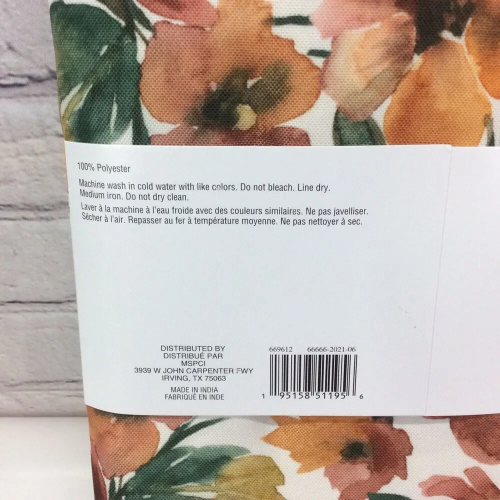 Celebrate It Fall Floral Thanksgiving Tablecloth 60x84 Harvest Holiday Fabric